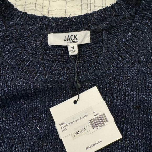 Jack by BB Dakota Blue Glittery Sweater - Picture 2 of 3